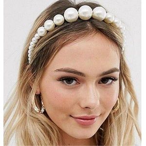 Faux Pearl Headband